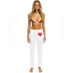 Aviator Nation Heart Sweatpants NWT